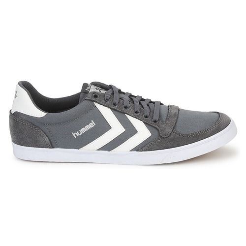 hummel - SLIMMER STADIL LOW - Gris / Blanc
