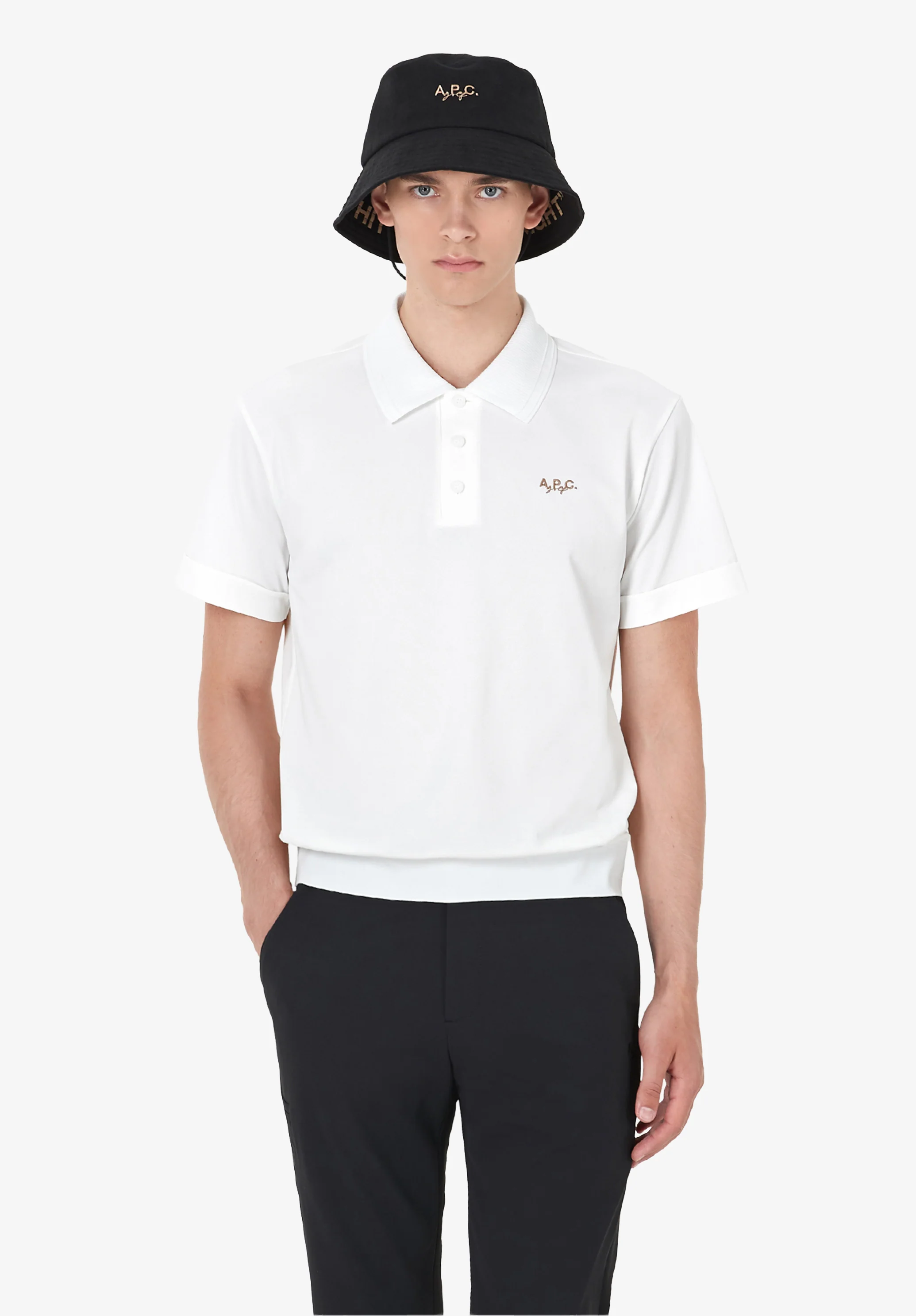 Polo à logo - Blanc