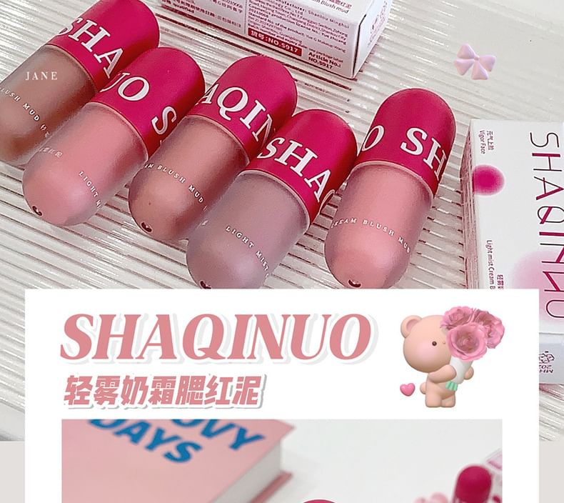 SHAQINUO - Lichte Mist Crème Blush Mud - (1-3)
