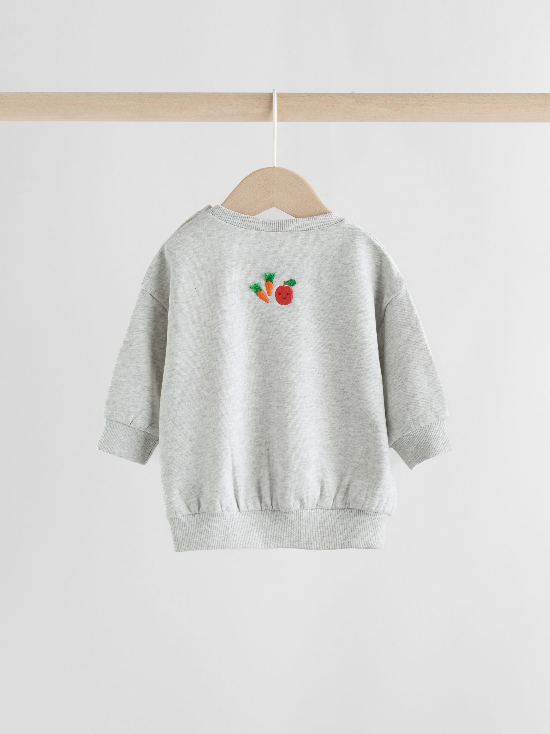 Grijs boerderijfiguur - Set met baby-sweatshirt en legging (0mnd-3jr)