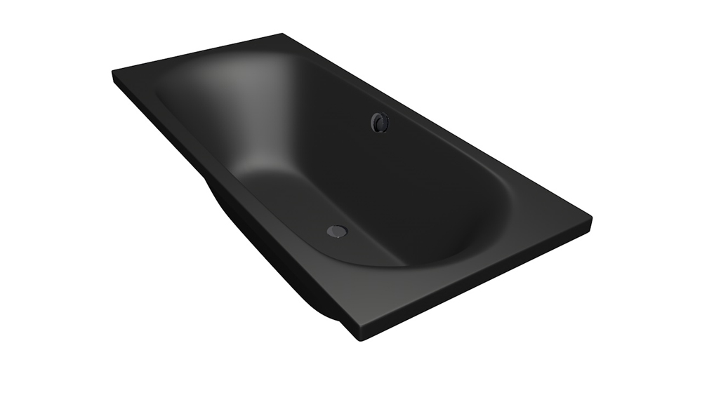 Xenz Cuba badkuip 180x80x48cm ebony