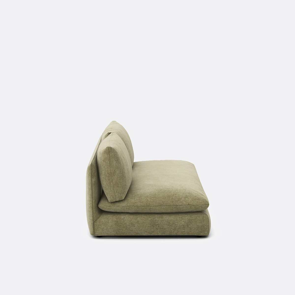 LA REDOUTE INTERIEURS<br>Sofá modular de 2 lugares. poliéster manchado, Malo