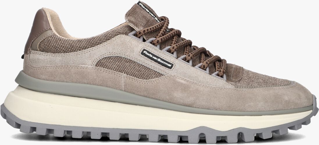 taupe floris van bommel lage sneakers sfm-10248 de gripper