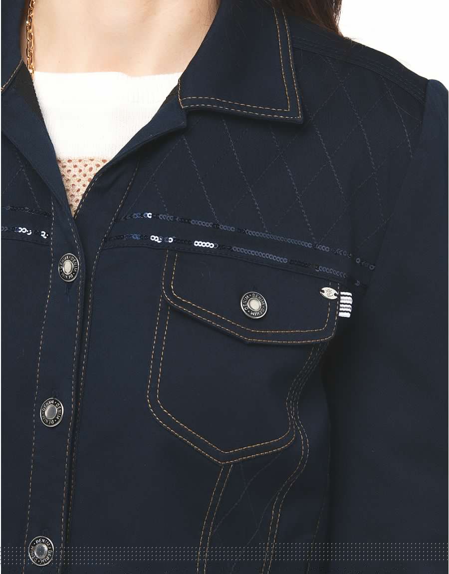 Veste bleu denim