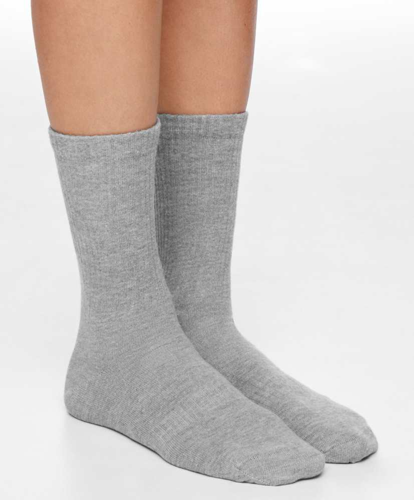 3 pares de meias esportivas clássicas de algodão