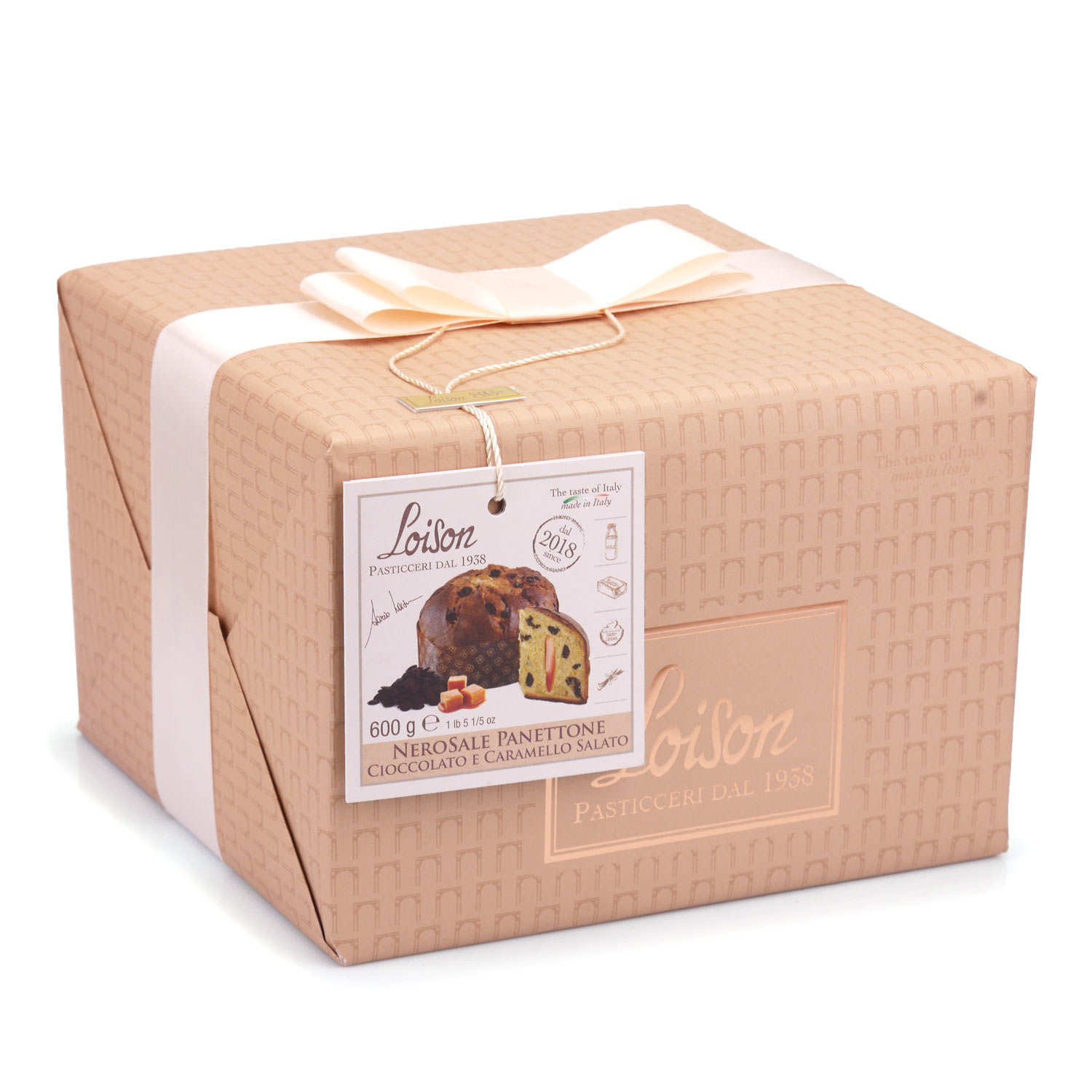 Panettone au chocolat et au caramel au beurre salé