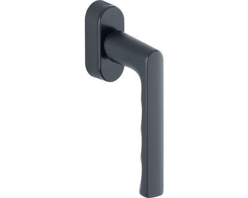 Hoppe SecuForte raamkruk 11701377 Hamburg 0700/UD9020 zwart, stiftlengte variabel 32-42 mm, incl. bevestigingsschroeven