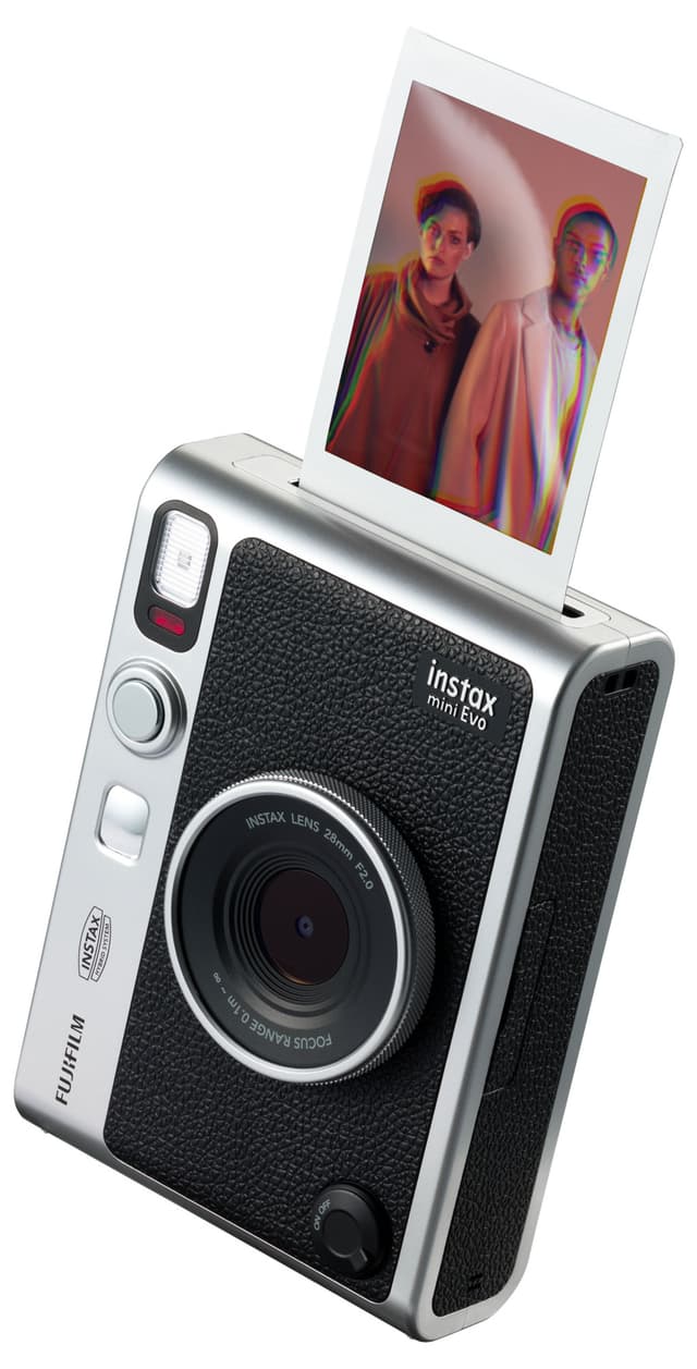 Fujifilm Instax Mini Evo-kamera (sort)