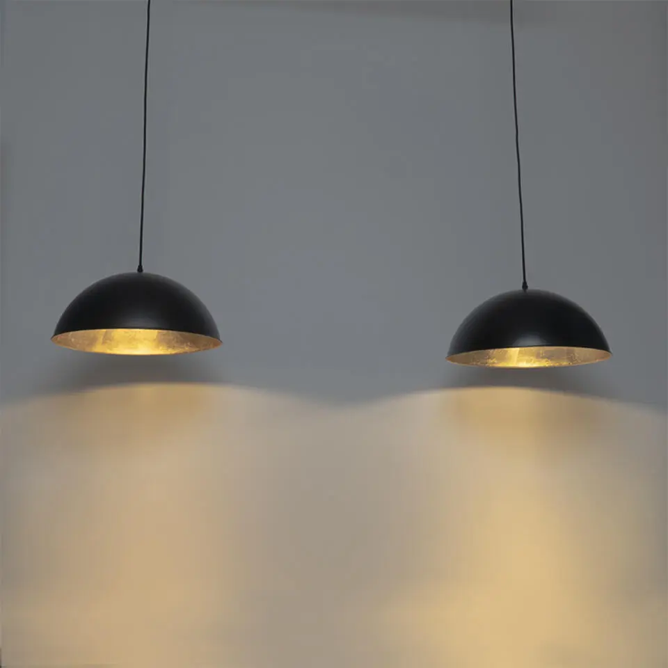 Qazqa hanglampen magnax zwart e27