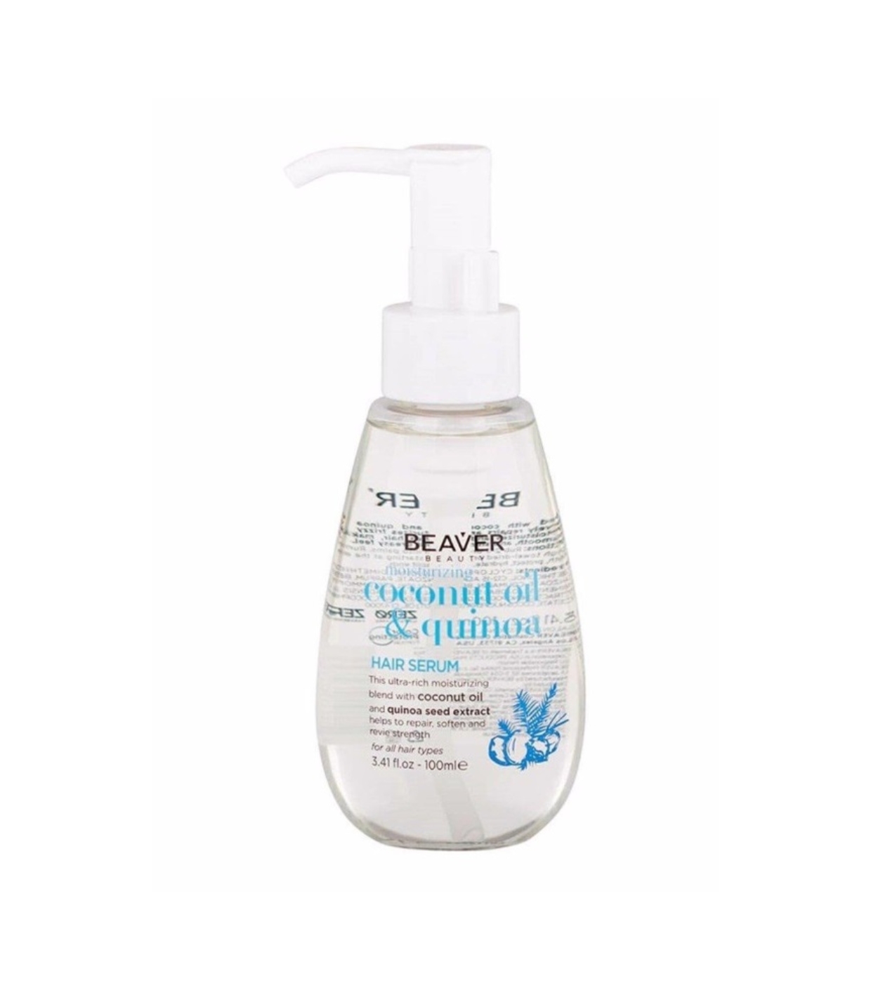 Beaver - *Coconut Oil & Quinoa* - Sérum hidratante para cabelos - Cabelos secos