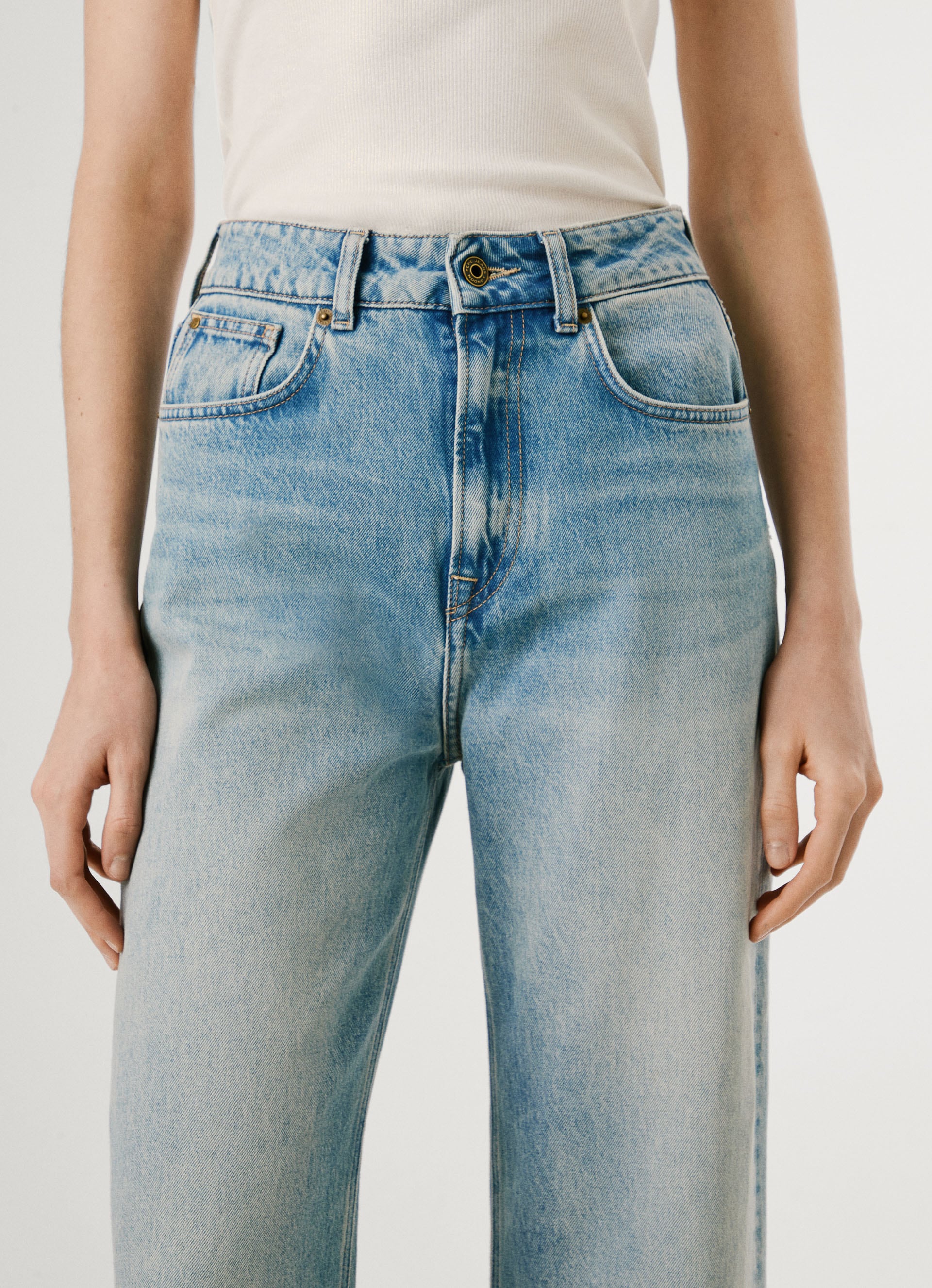 Pepe Jeans Straight-Jeans »UHW – Ultra High Waist«, mit hohem Bund