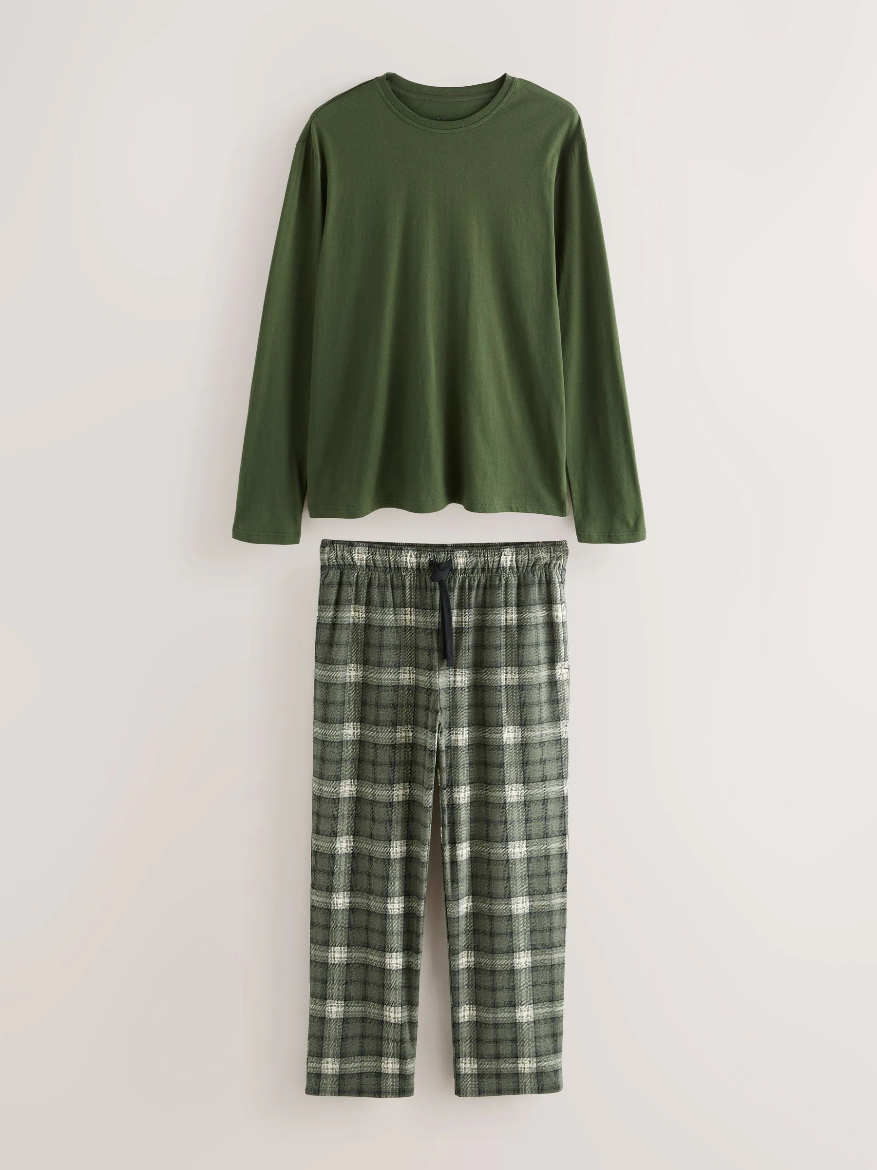Kakigroen - Motionflex - Behaaglijke pyjama met lange mouwen