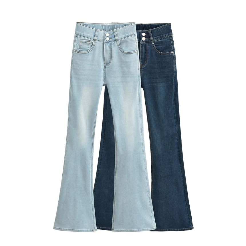 Morhan - Mid Waist Washed Bootcut Jeans (Diverse ontwerpen)