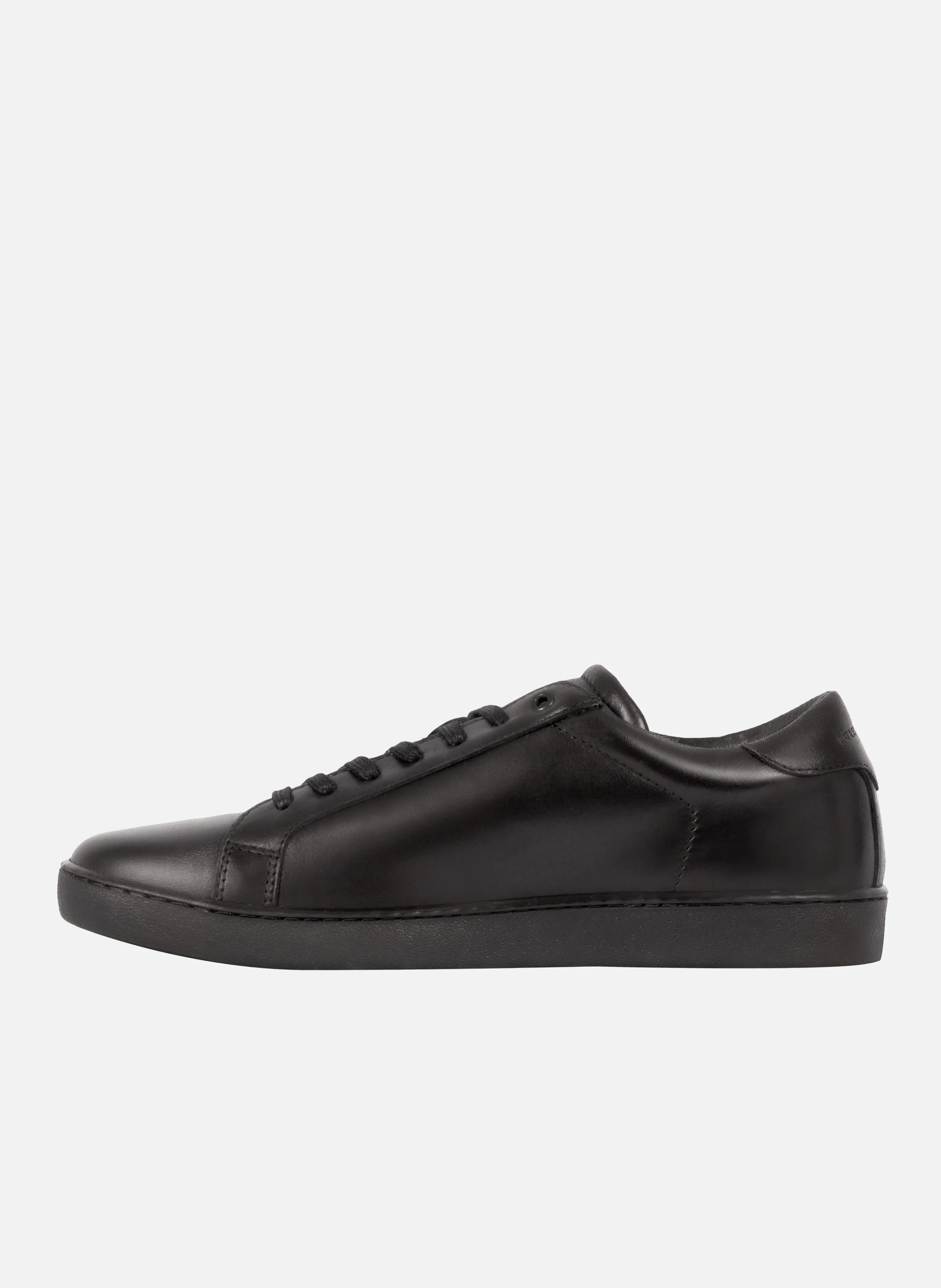 Tennis lacet homme cuir | Noir