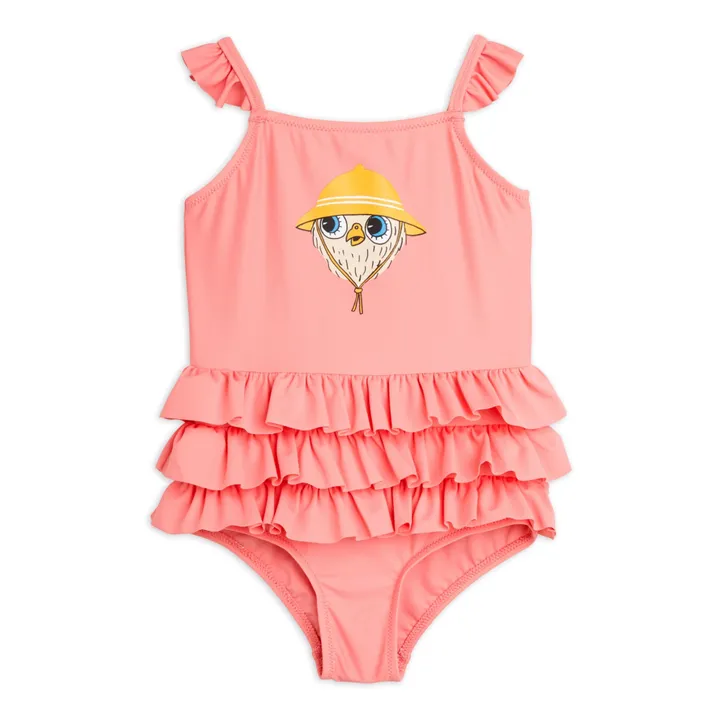 Mini Rodini Maillot de Bain Chouette Matière Recyclée | Rose
