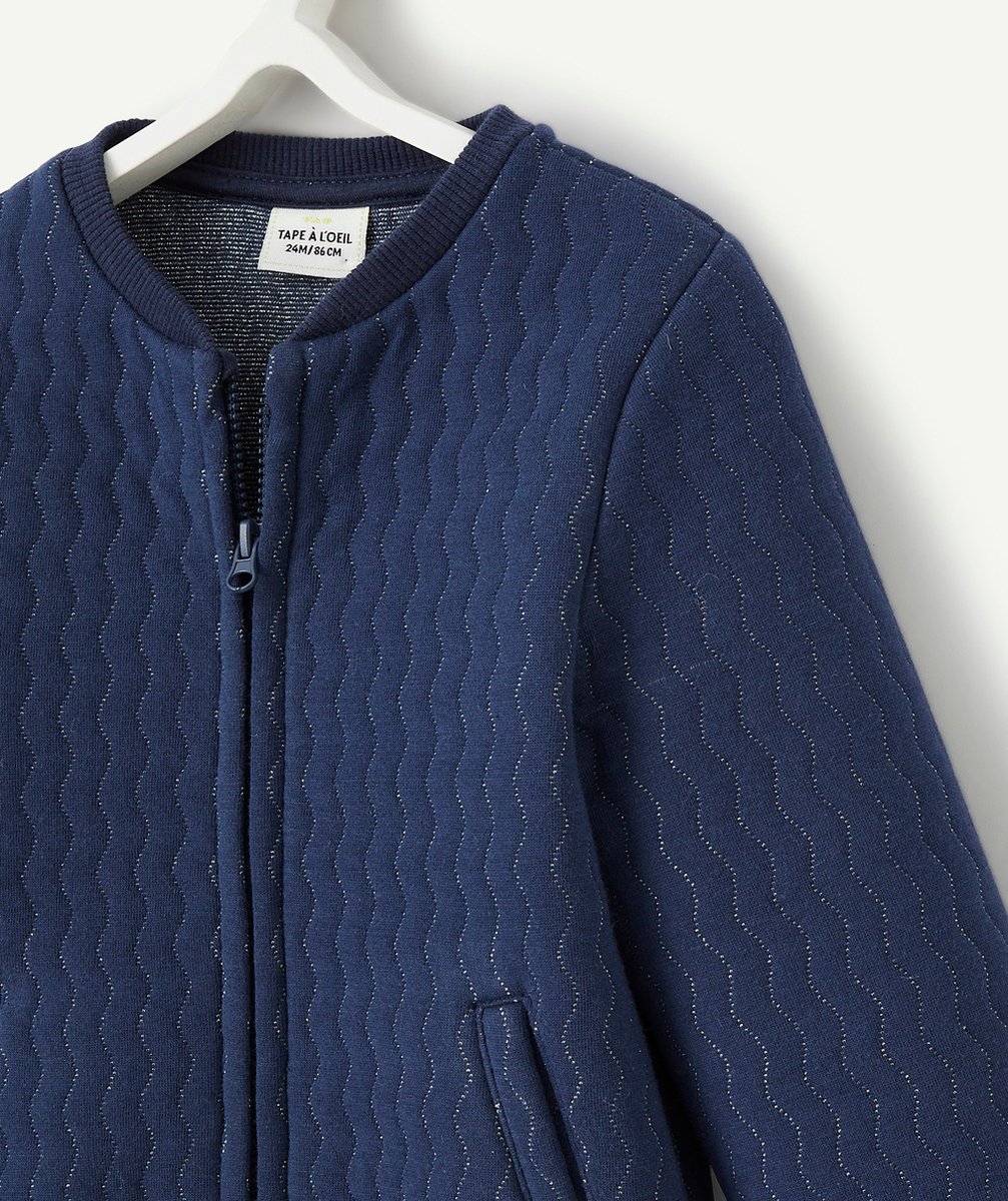 CARDIGAN BÉBÉ FILLE VERT AVEC FILS COULEUR ARGENTÉE