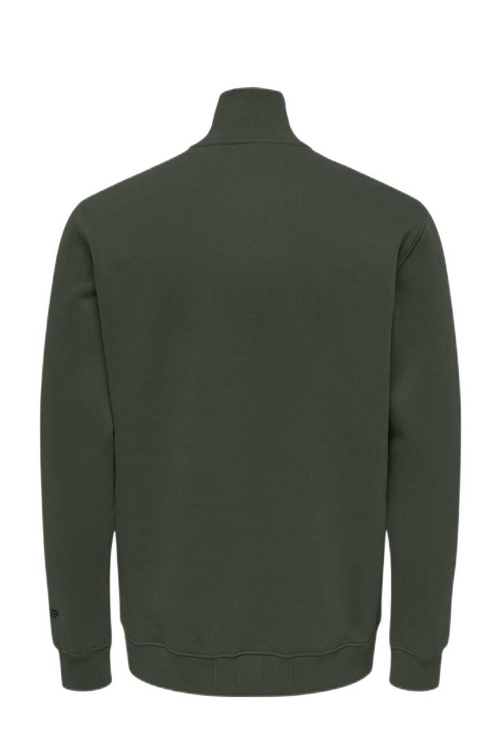 ONLY sweater KOBRILEY LIFE donkergroen