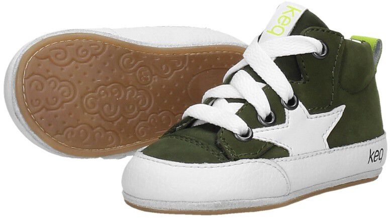 Keq Jongens Baby schoentjes groen