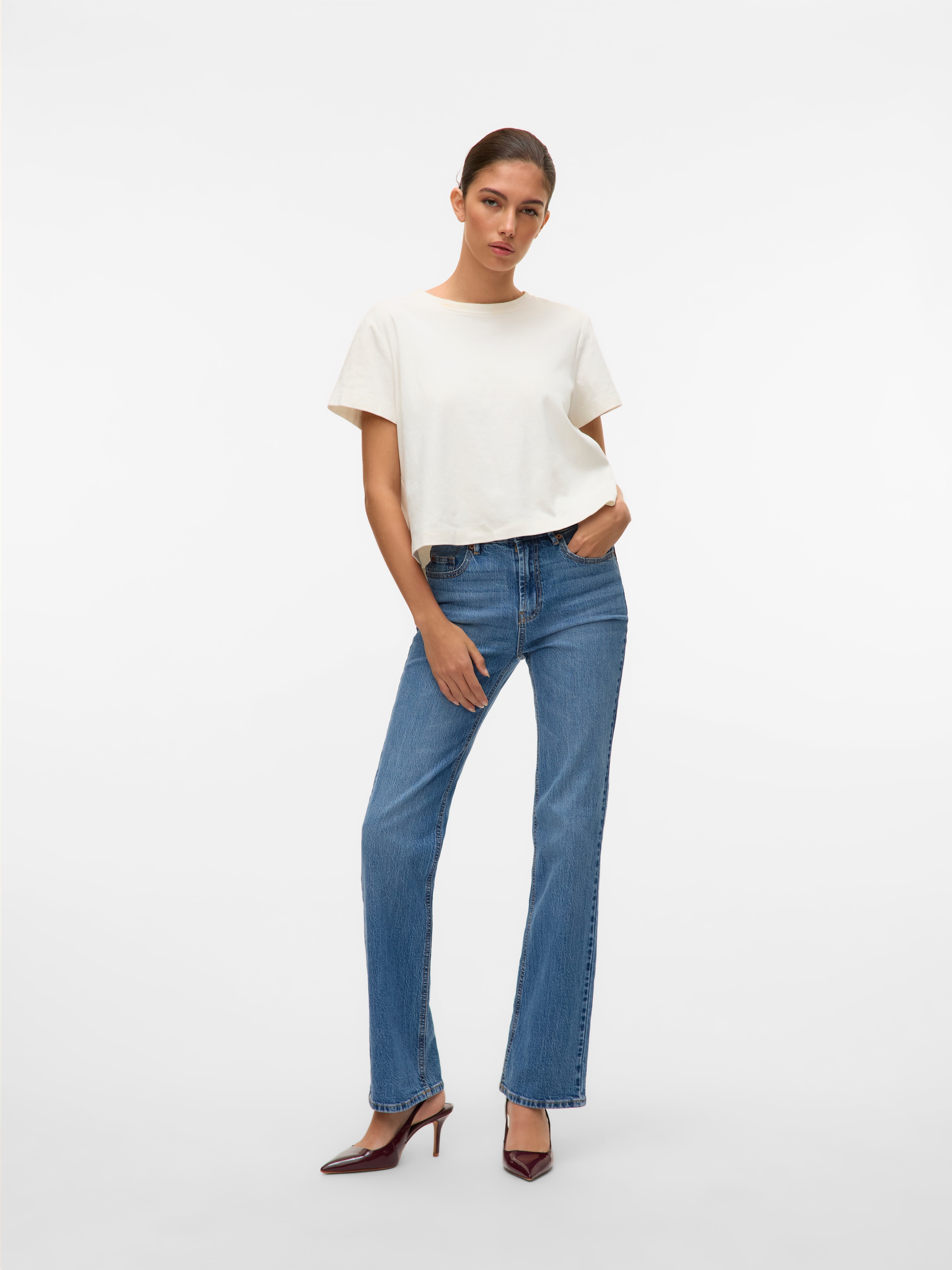 Vero Moda Gerade Jeans »VMTESSA HR STRAIGHT JEANS LI3114 GA NOOS«