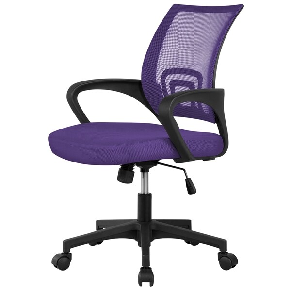 Yaheetech Bürostuhl Ergonomischer Schreibtischstuhl Drehstuhl Chefsessel mit Netzbezug Office Desk Chair