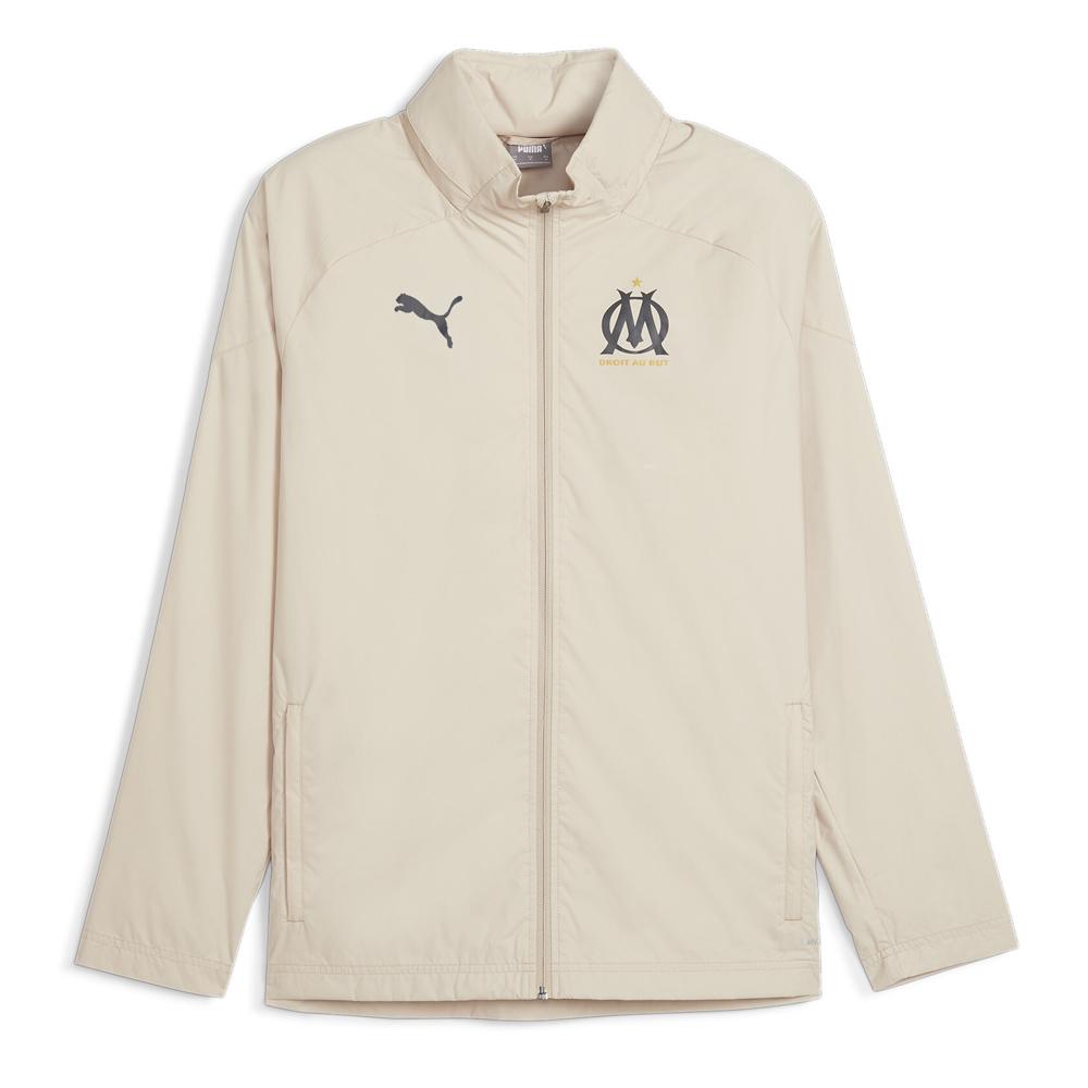 Puma OM Veste Coupe Vent Beige Homme foot Puma 2023/2024