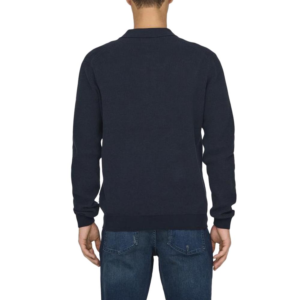Only & Sons Pull 1/4 Zip Marine Homme Only & Sons Matteo