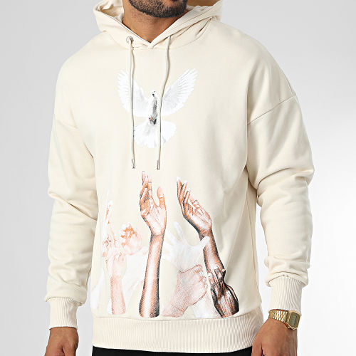 Sweat Capuche LL693 Beige