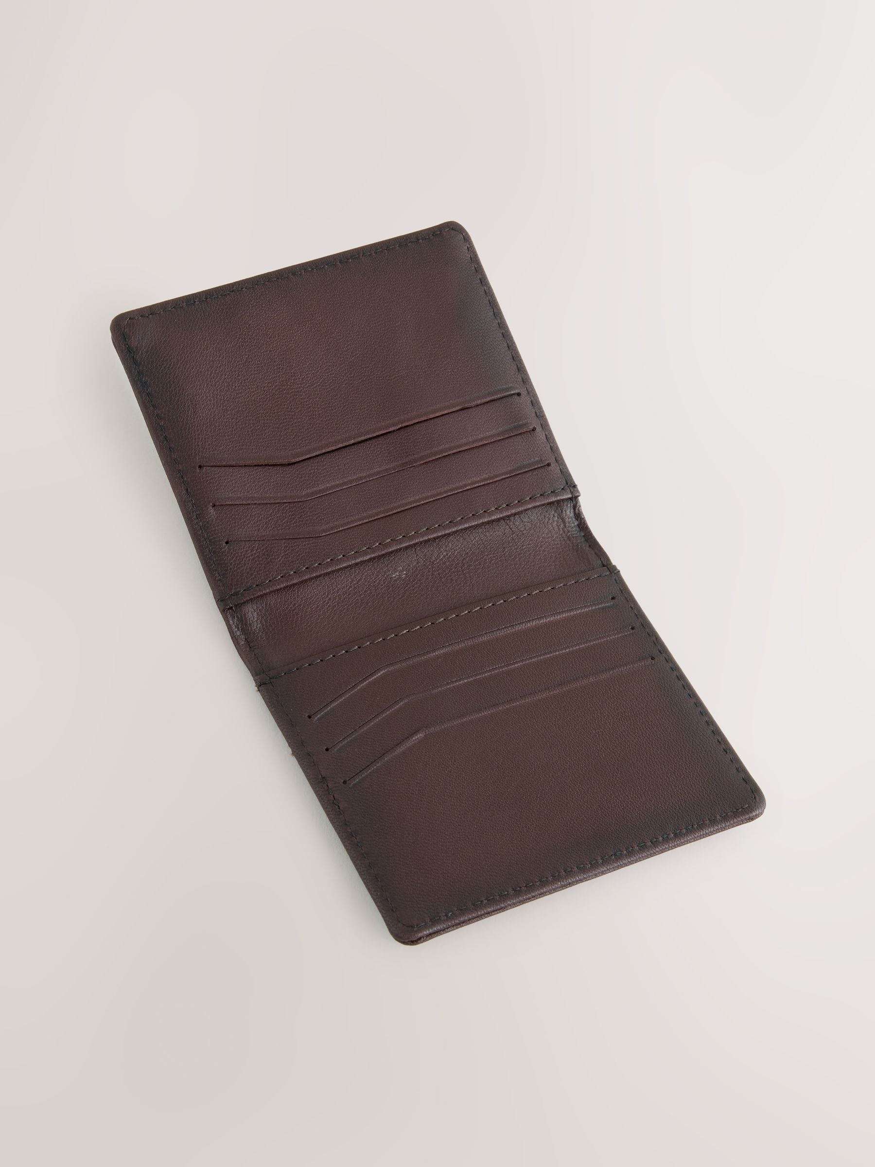 Bordeauxrood/bruin - Burnished Leather Wallet