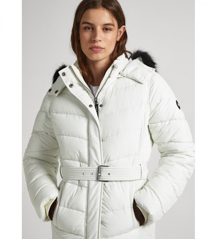 Jaqueta curta Mera da Pepe Jeans, cor off-white