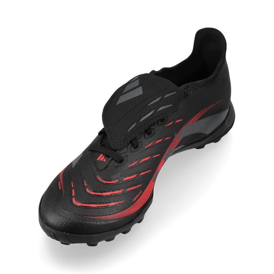 adidas Predator League Fold-over Tongue TF Stealth Victory - Noir/Gris/Lucid Red