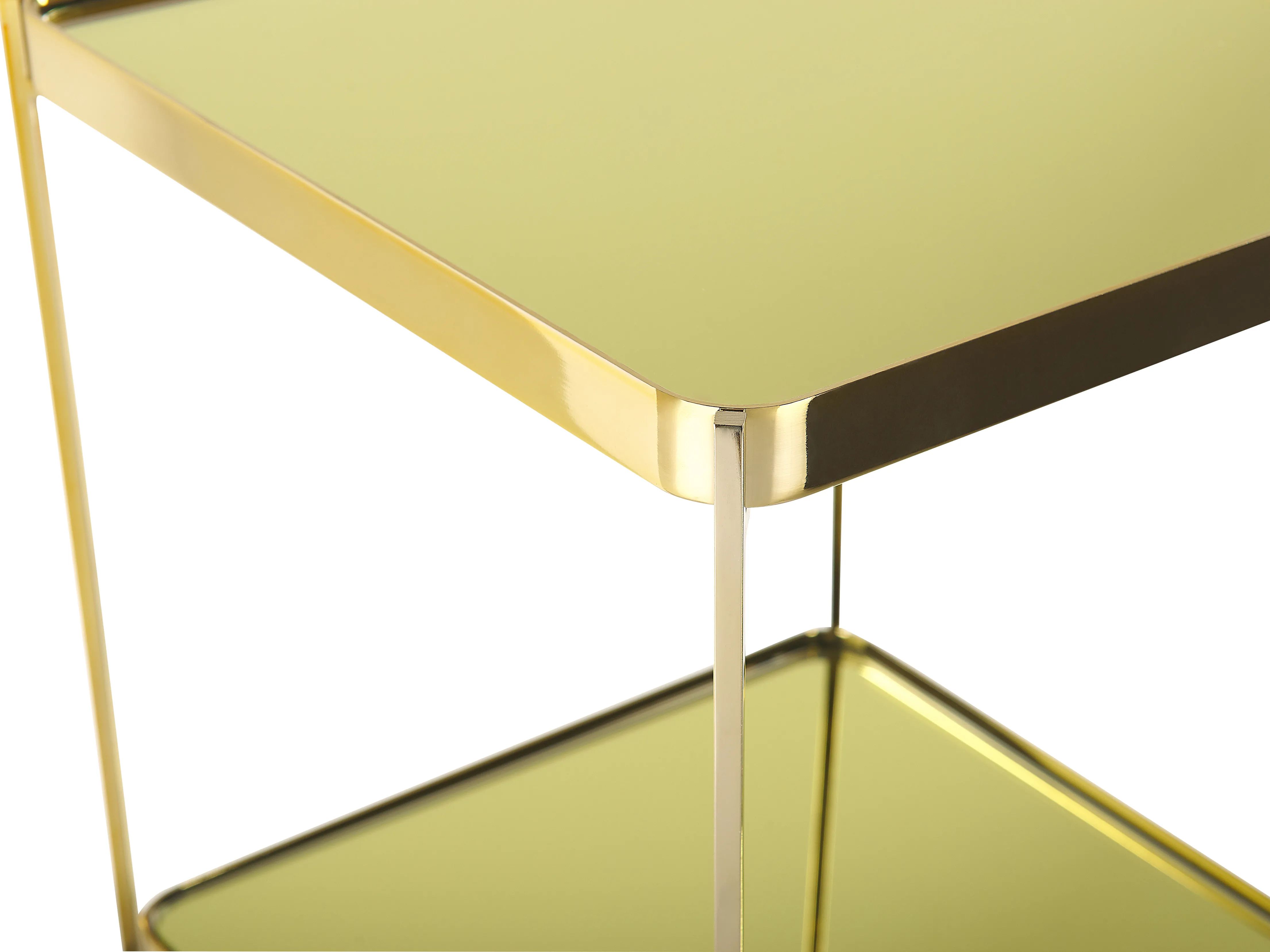 Bijzettafel ALSEA Veiligheidsglas Goud