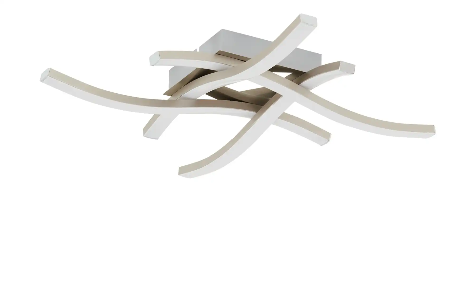 Trio LED-Deckenleuchte, 4-flammig, Nickel matt