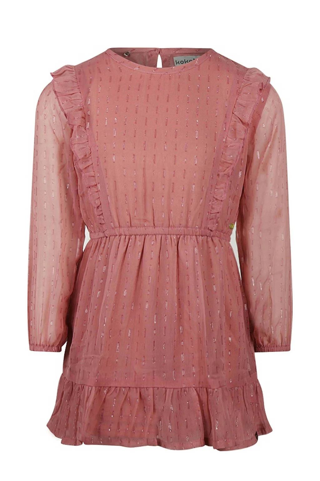 Koko Noko korte jurk met lurex roze