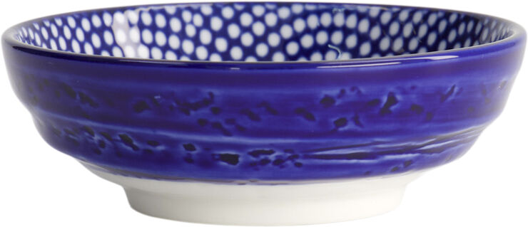 Tokyo Design Studio Nippon Blue Dish 9. 5x3 Dot Blue/white