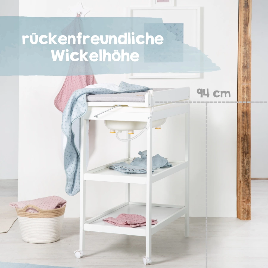 roba Bade-Wickel-Kombination inkl. Wickelauflage aufklappbar