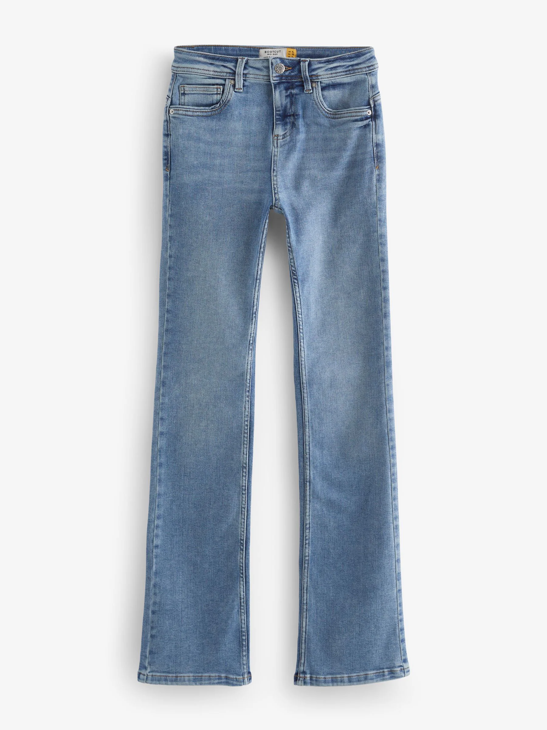 Normaal blauw - Superzachte bootcut-jeans