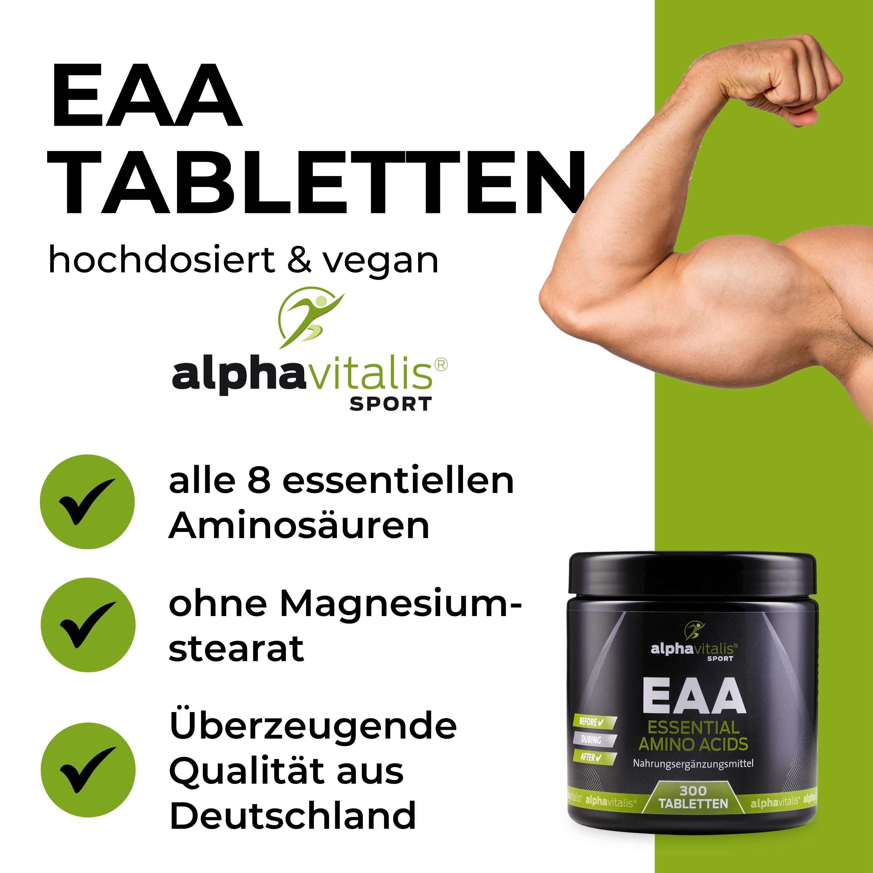 Alphavitalis® EAA Tabletten vegan - Essentielle Aminosäuren