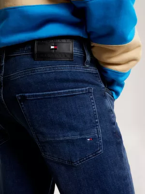 Calça jeans reta ajustada Denton