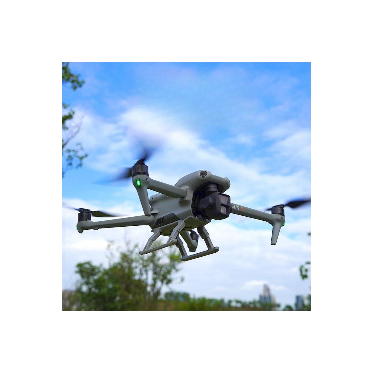 Sammenleggbart stativ Drone Height Extender Landingsutstyr for DJI Air 3 Grå