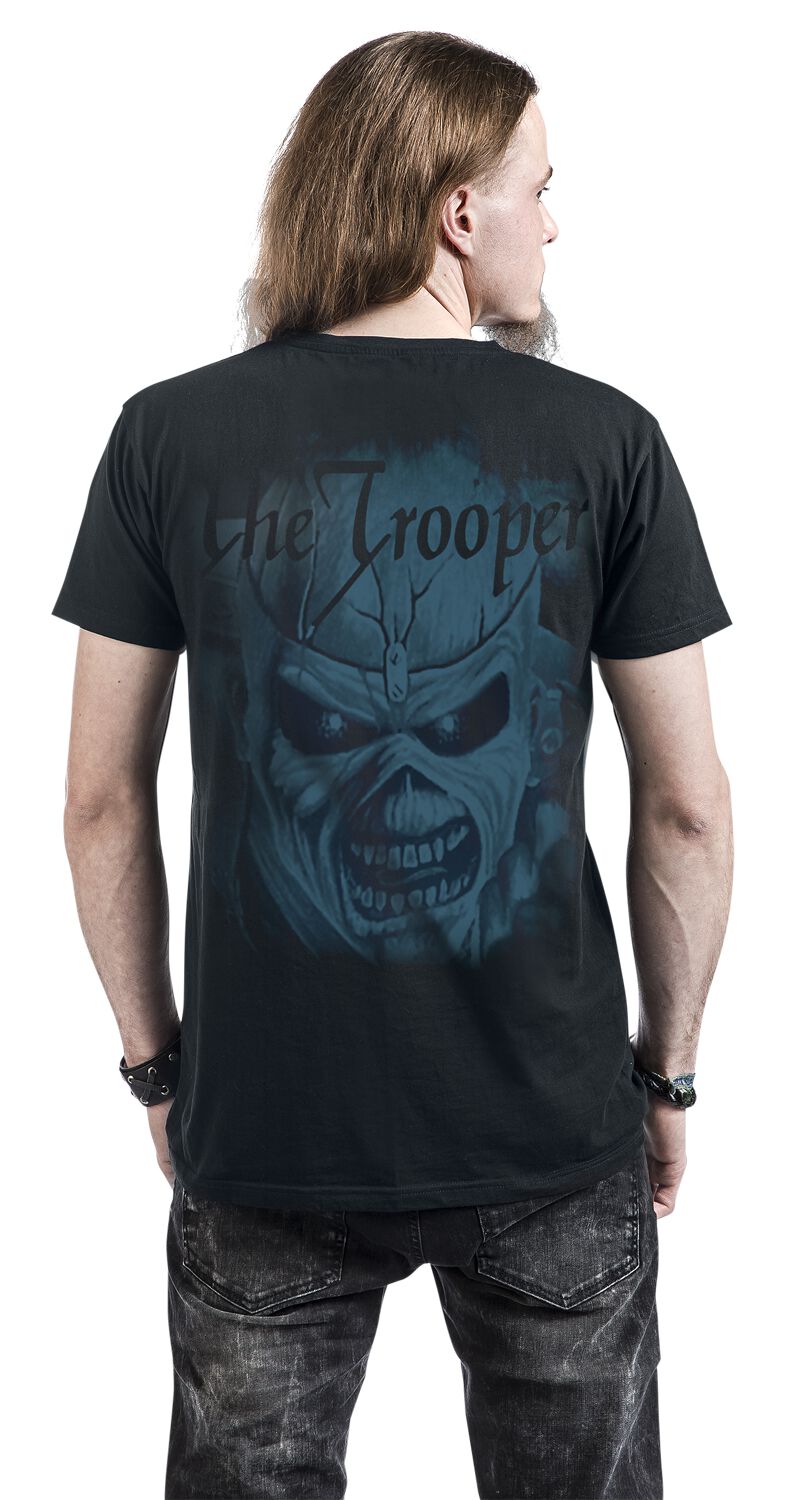 POM Trooper Eddie Large Eyes | Iron Maiden T-Shirt Manches courtes