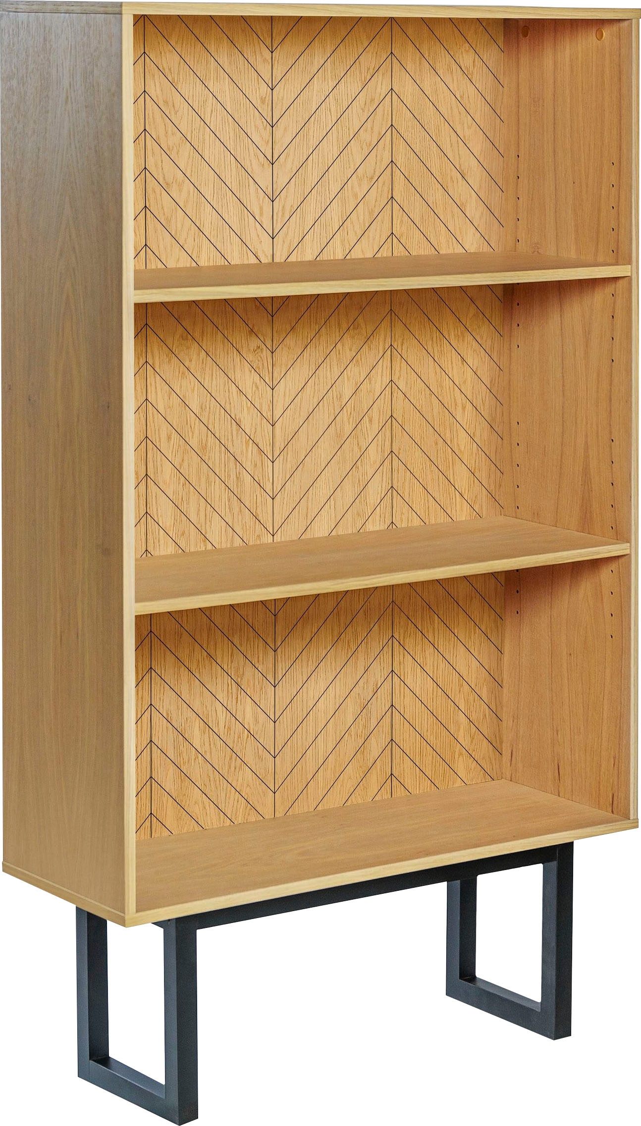 Woodman Bücherregal »Camden« Mit besonderem Print, Breite 90 cm, FSC®-zertifiziert