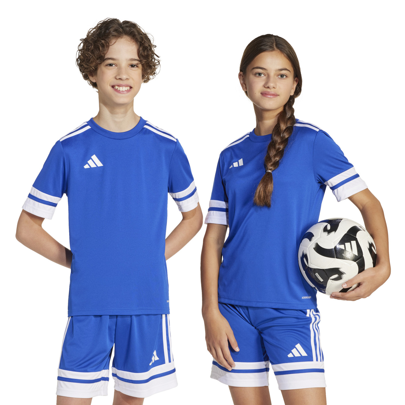 Adidas Squadra 25 Voetbalshirt Kids Blauw Wit