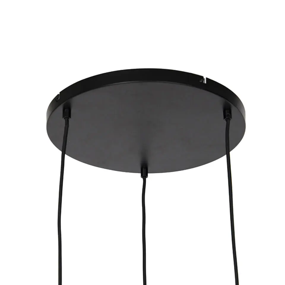 Qazqa hanglampen zuzanna grijs e27