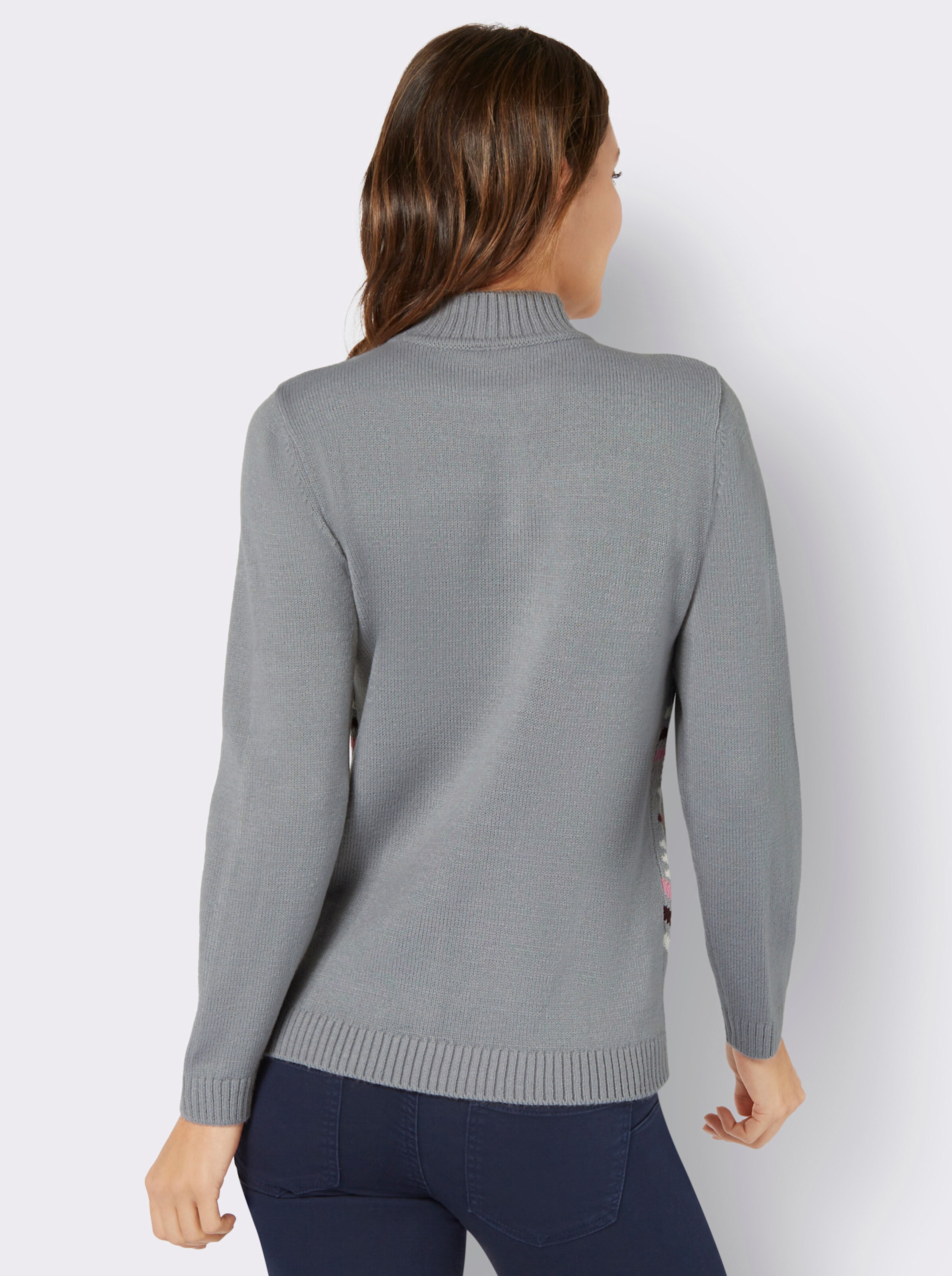 Norwegerpullover mit Stehkragen