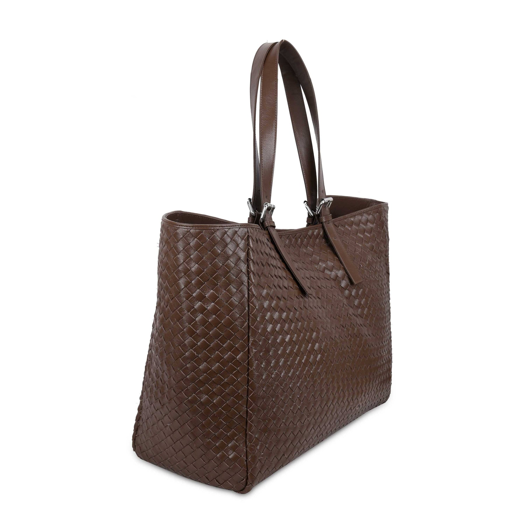 Núnoo Maxi Shopper Braided Mountain dark brown