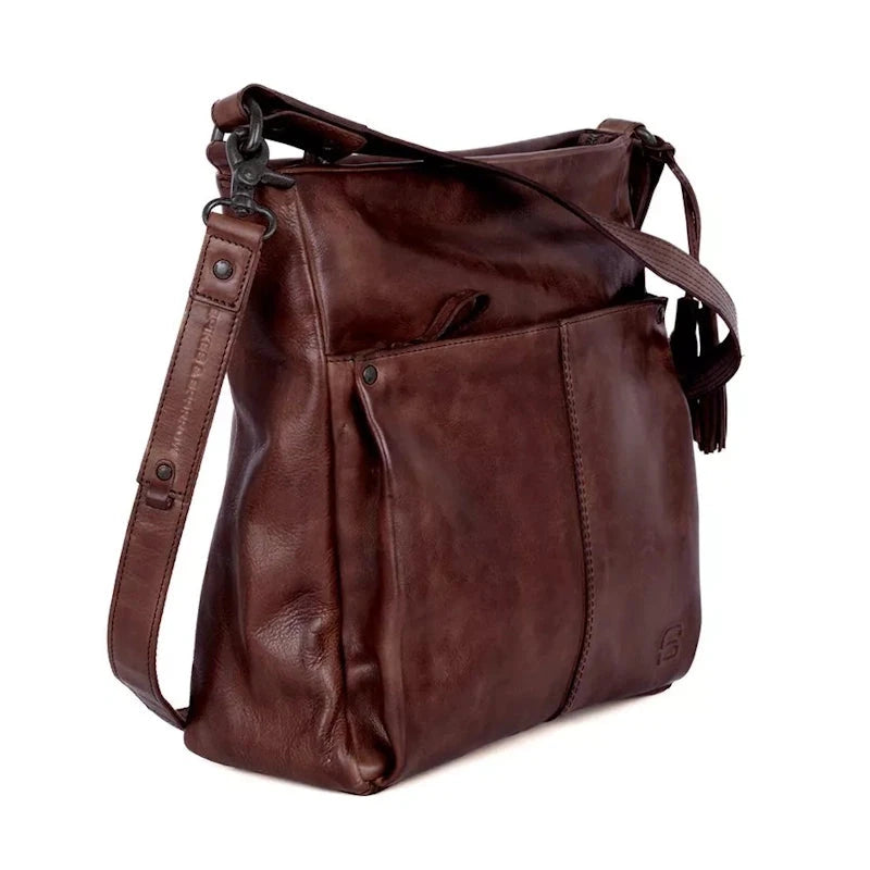 Spikes & Sparrow Apache Saar Shoulderbag Dark Brown