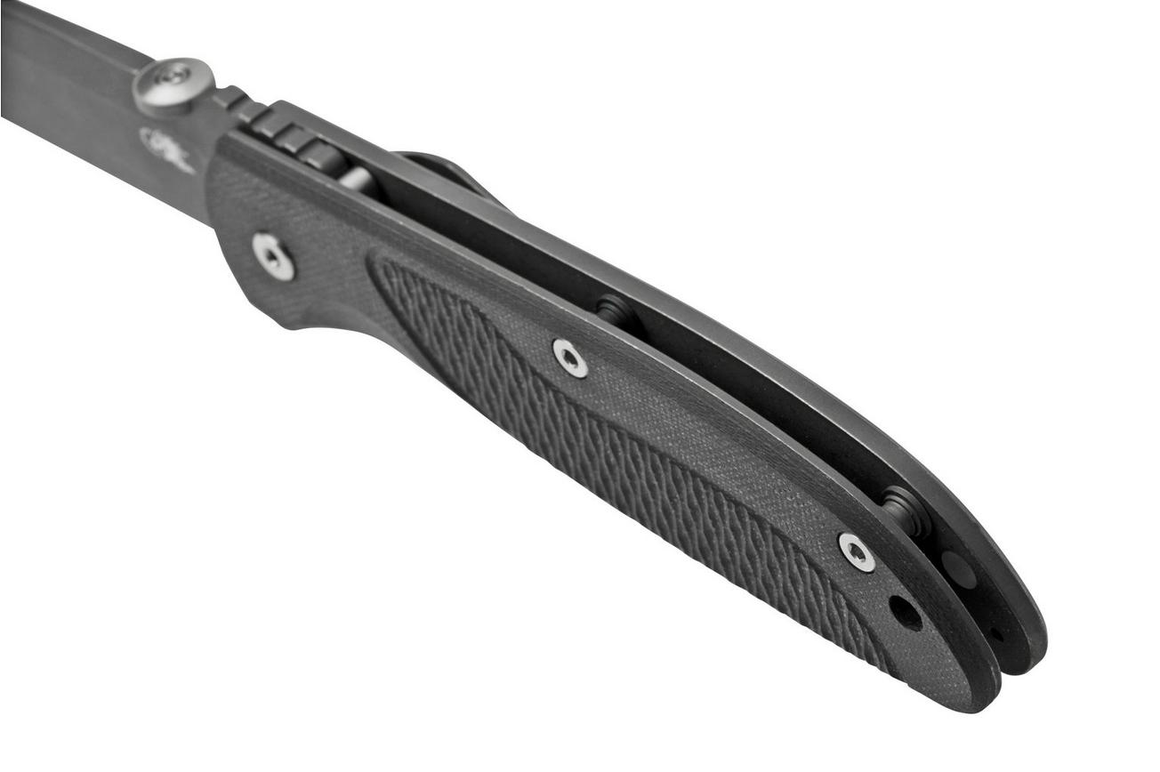 Rick Hinderer FireTac Spanto Battle Black, Black G10, zakmes