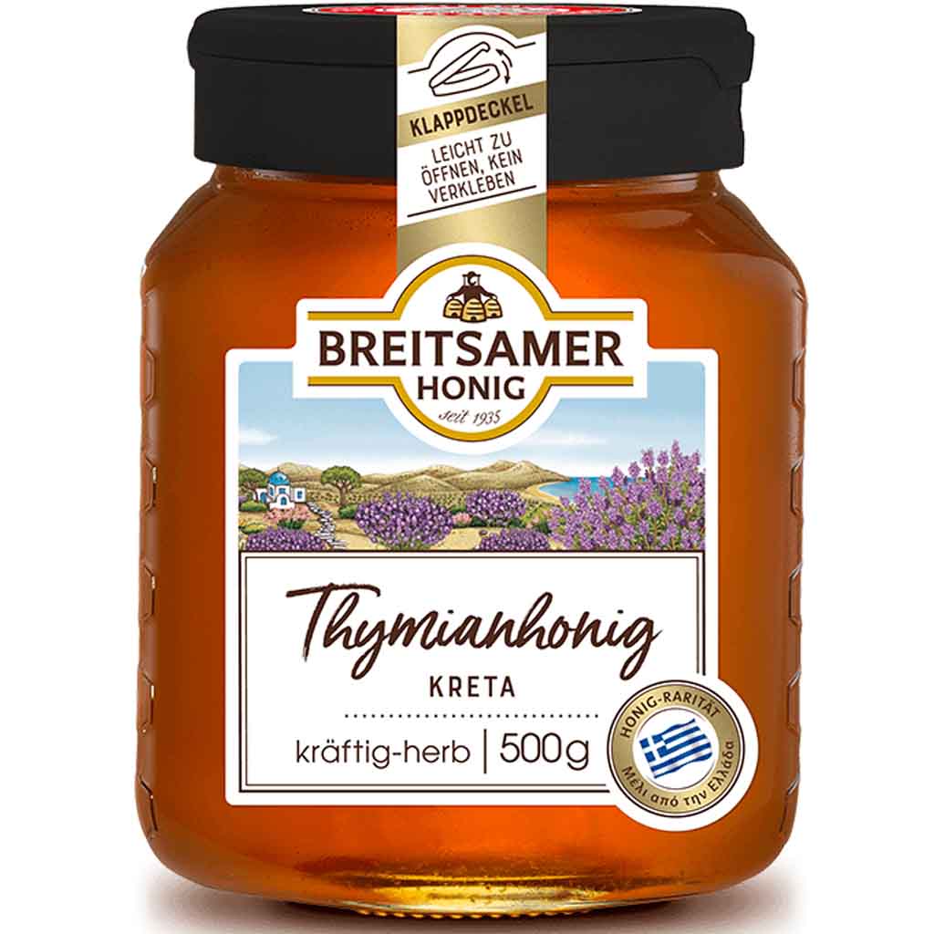 Breitsamer Honig Thymianhonig Kreta 500g MHD:30.11.26