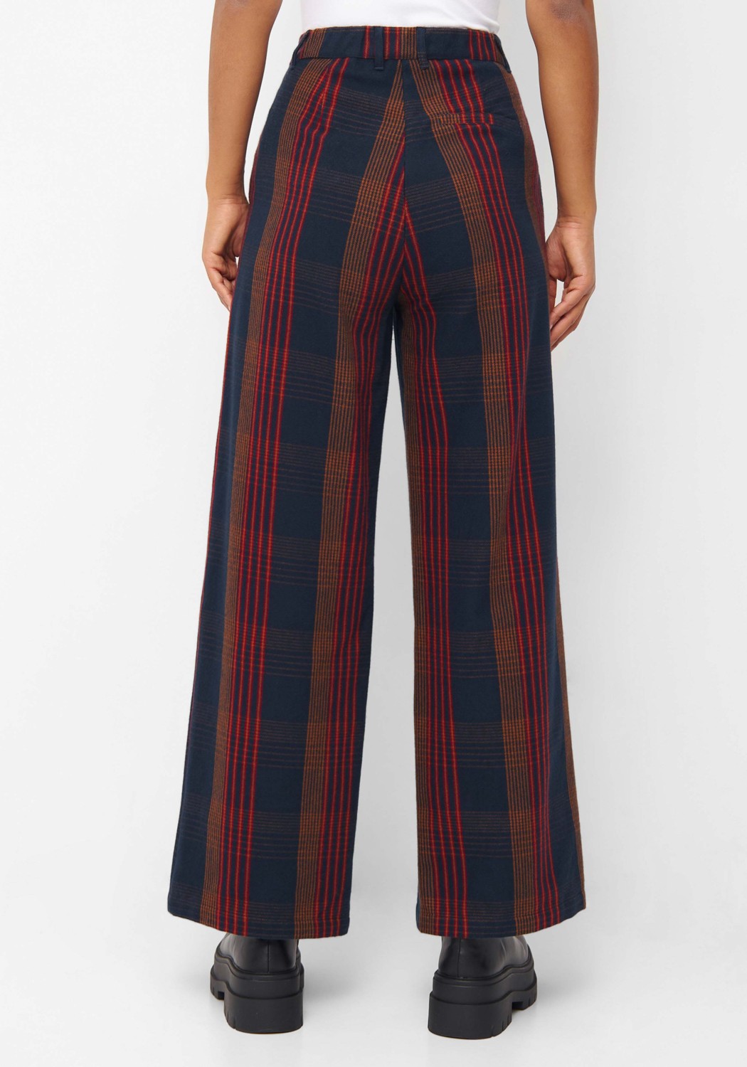 Givn Berlin Hose Beatrice Trousers Blue/Brown/Red (Checked)