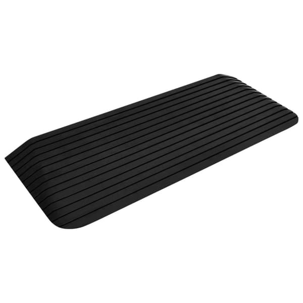vidaXL Terskelrampe 110x41x5 cm gummi
